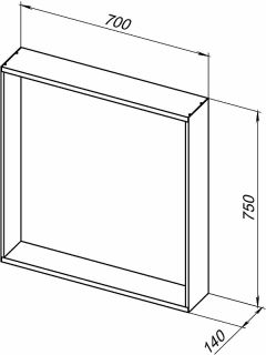 Зеркало Allen Brau Reality 1.32017.02 с подсветкой Серебро браш